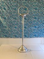Standaschenbecher Metall silber 84 cm hoch gebraucht
