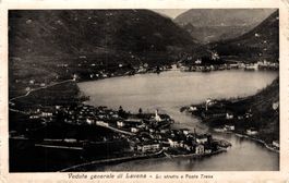 Veduta generale di Lavena - Lo stretto e Ponte Tresa