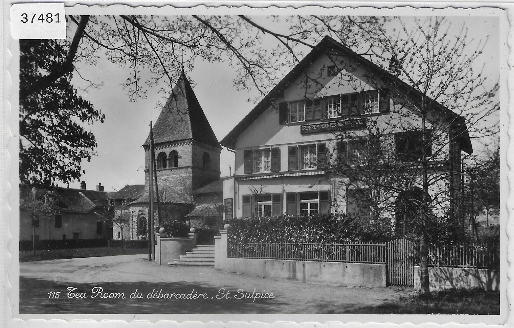 Ansichtskarten: Tea Room du debarcadere - St. Sulpice – Gebraucht aus Ettingen von Kartenplanet