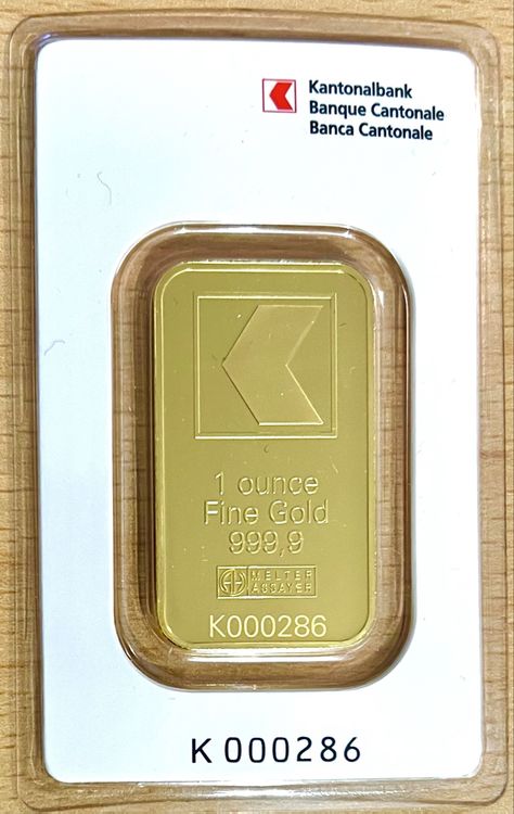 Metalli preziosi: Goldbarren 1 Unze - Fine Gold 999.9 - Zertifiziert – Nuovo e nell'imballaggio originale da Neuhausen venduto da Hs8
