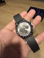 Pagani Design Chronograph 40 mm silber – Kautschukband