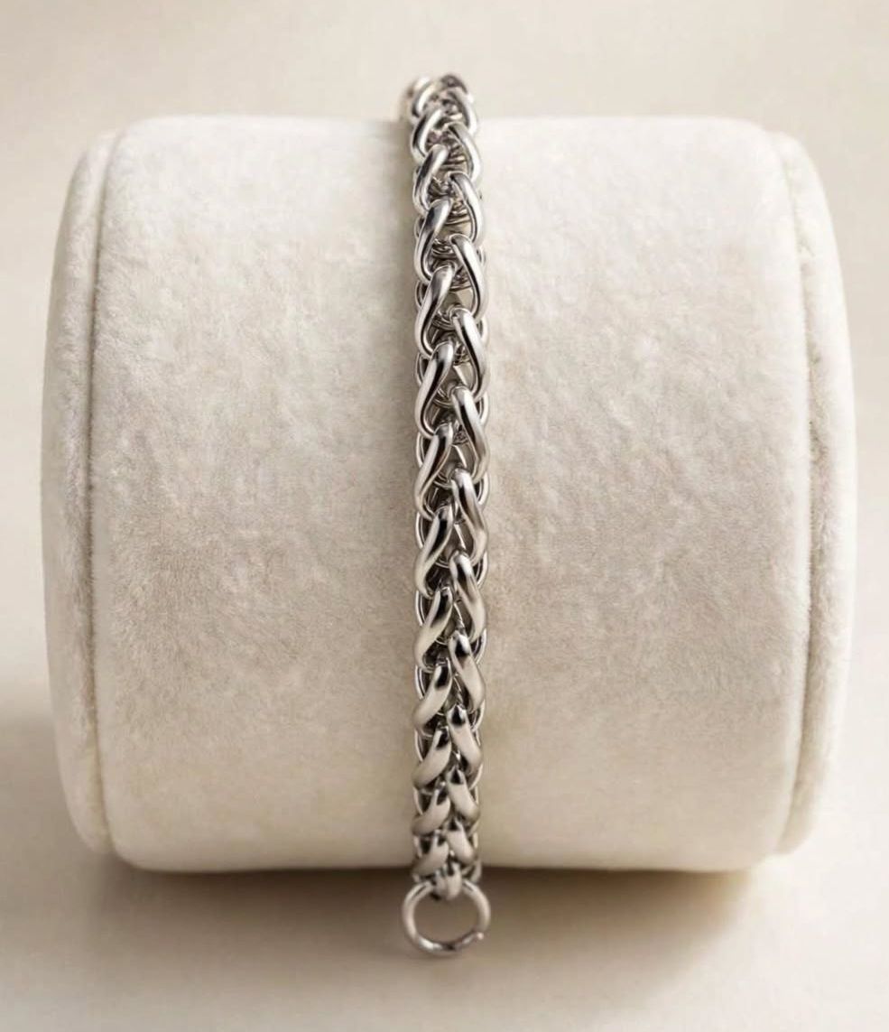 Armbänder & -reifen: Bracciale stainless steel colore argento – Neu (gemäss Beschreibung) aus Giubiasco von Stefaniav 2