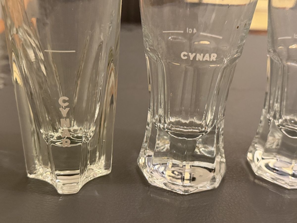 Cynar Bicchieri: Cynar Gläser 4 stk – Usato da Deitingen venduto da Himhip 1