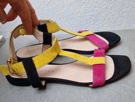 Sommerliche De Grenelle Sandalen, Gr. 39.5, Echtleder
