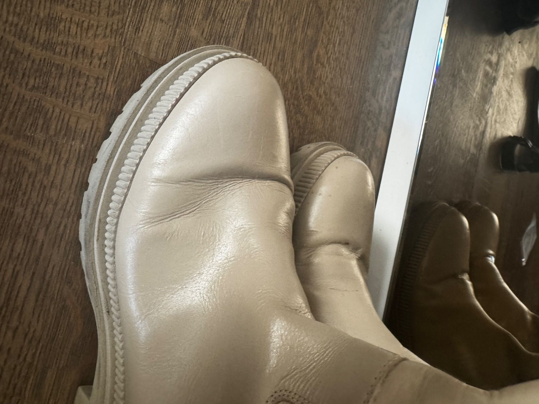 Damenschuhe: Leder Stiefel Beige 39 – Gebraucht aus St. Gallen von LkN_34 1