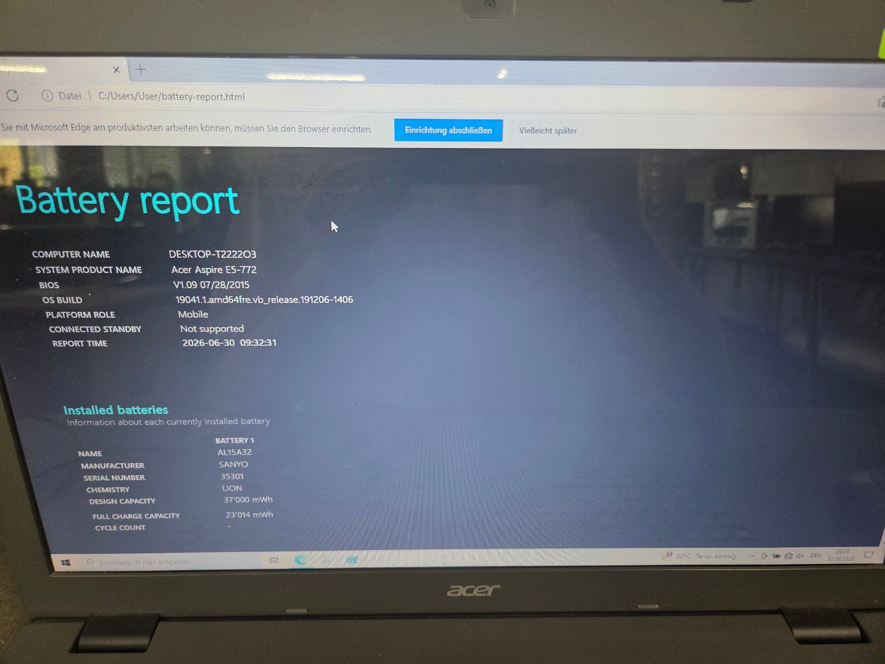 Acer Notebook: 17.5" Acer E5-772 Notebook, i5, 500GB SSD  ***PORTOFREI*** – Usato da Landquart venduto da Chrigi88 8