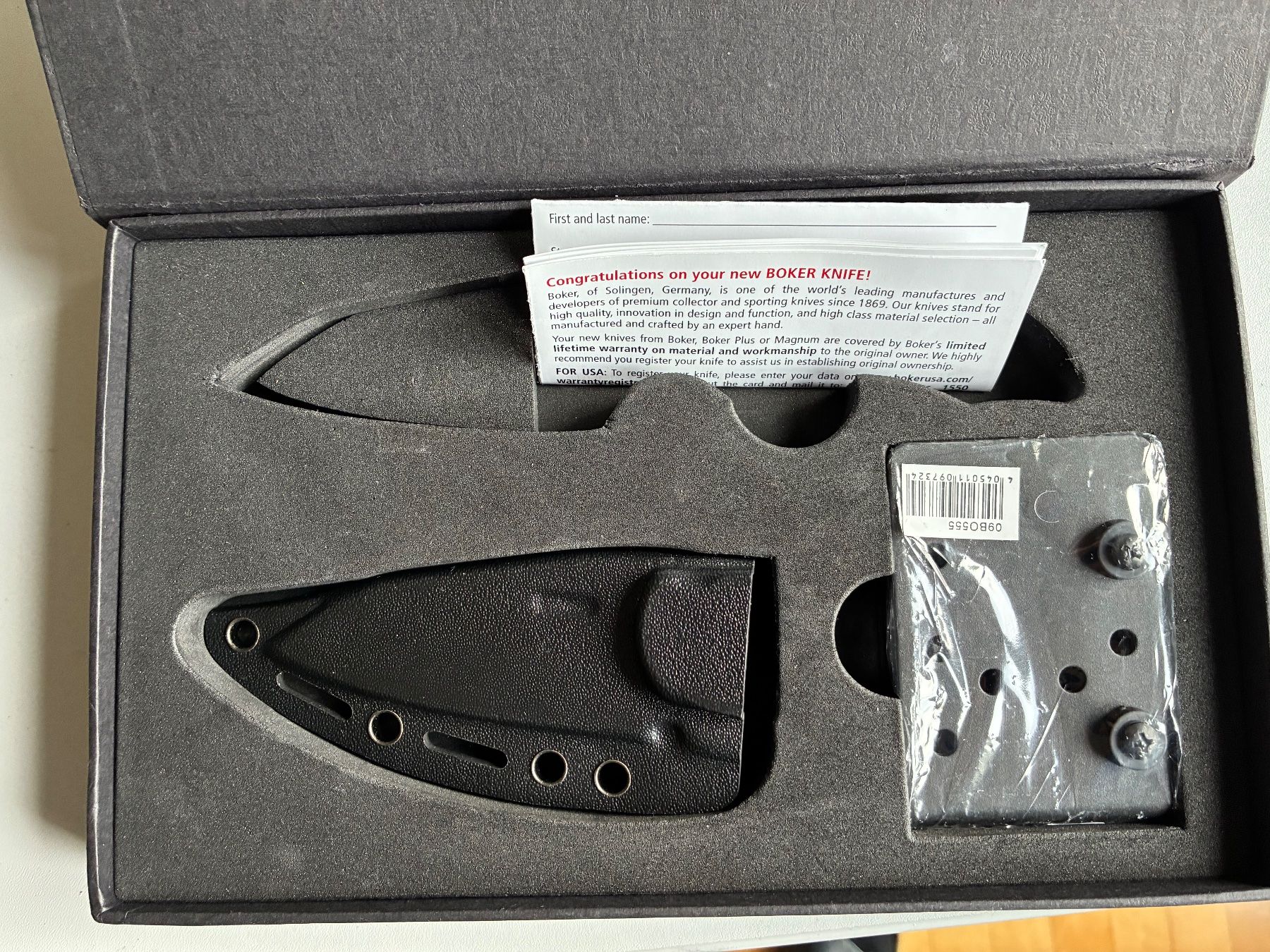 Accessori: Messer Böker – Nuovo e nell'imballaggio originale da Illnau venduto da smpk 2