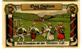 Notgeld "25 Pfennig. Bad Sachsa 1921"