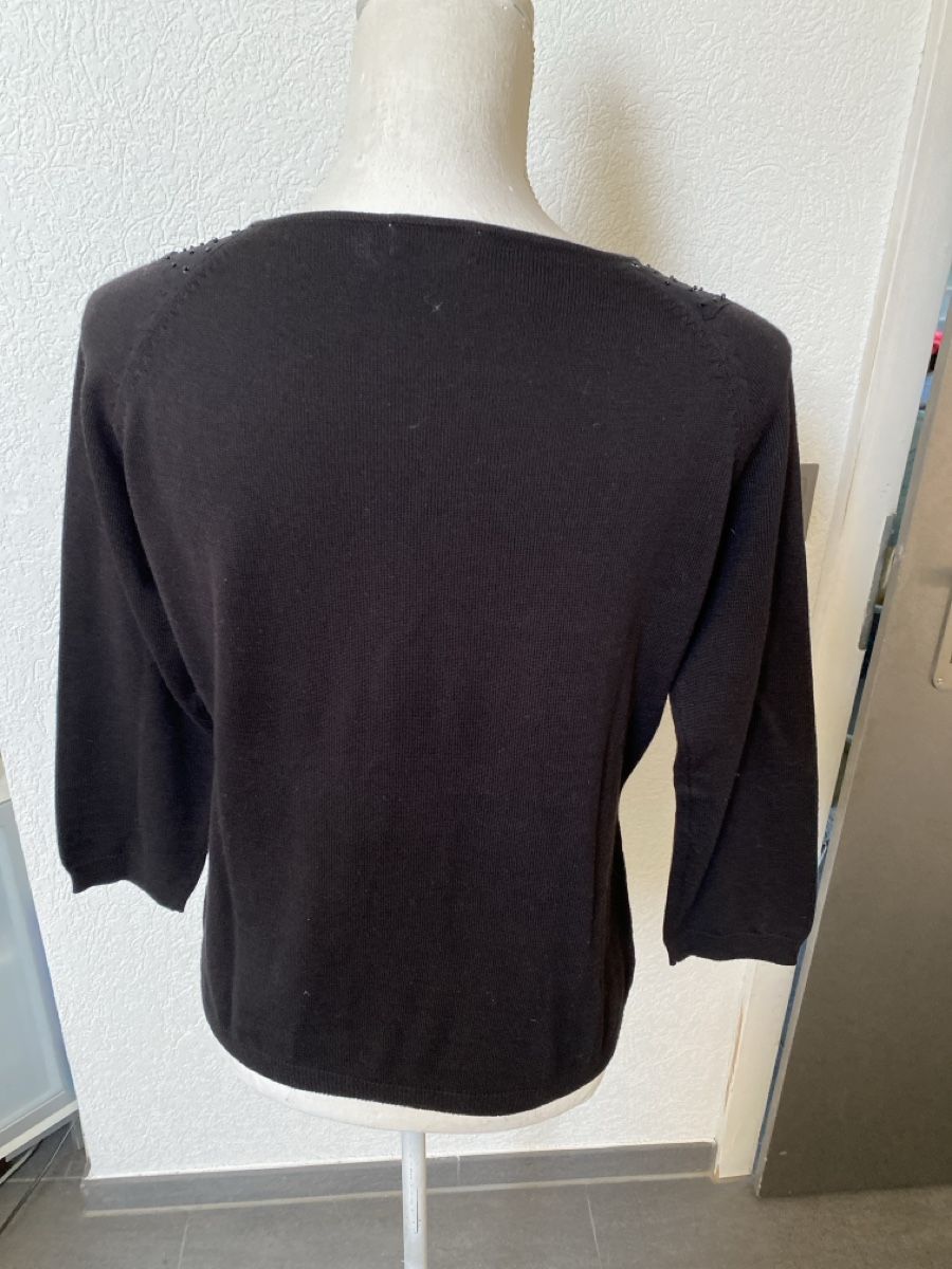 Pullover & Sweatshirts: Damen Pullover Modeva schwarz mit Pailletten Grösse L – Gebraucht aus Homberg b. Thun von Homata 3