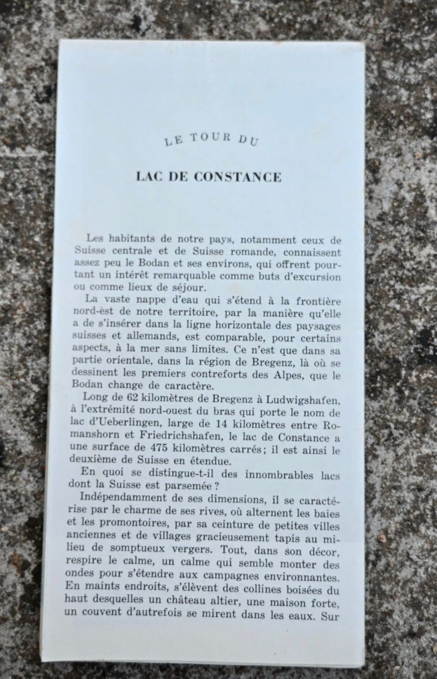 Documenti: SBB CFF Prospekt Sur le Bodan Bodensee 1949 panorama bieder – Usato da Pfaffhausen venduto da mono_rec 2