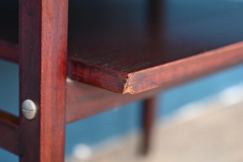 Tavoli: Console guéridon sellette Italienne en Teck  desserte table – Usato da COLMAR venduto da Sophiebellelurette 3