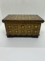 [VINTAGE]: Holz Schmuckschattulle
