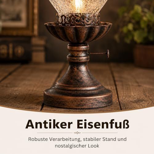 Lampade: Petroleum Tischlampe – Nuovo e nell'imballaggio originale da Hundwil venduto da Stallone6 5