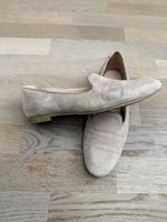 Damen Loafers Varese Wildleder beige Grösse 40
