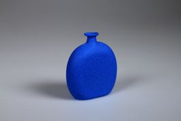 Murano Vase F. & M. Ballarin Kobaltblau signiert