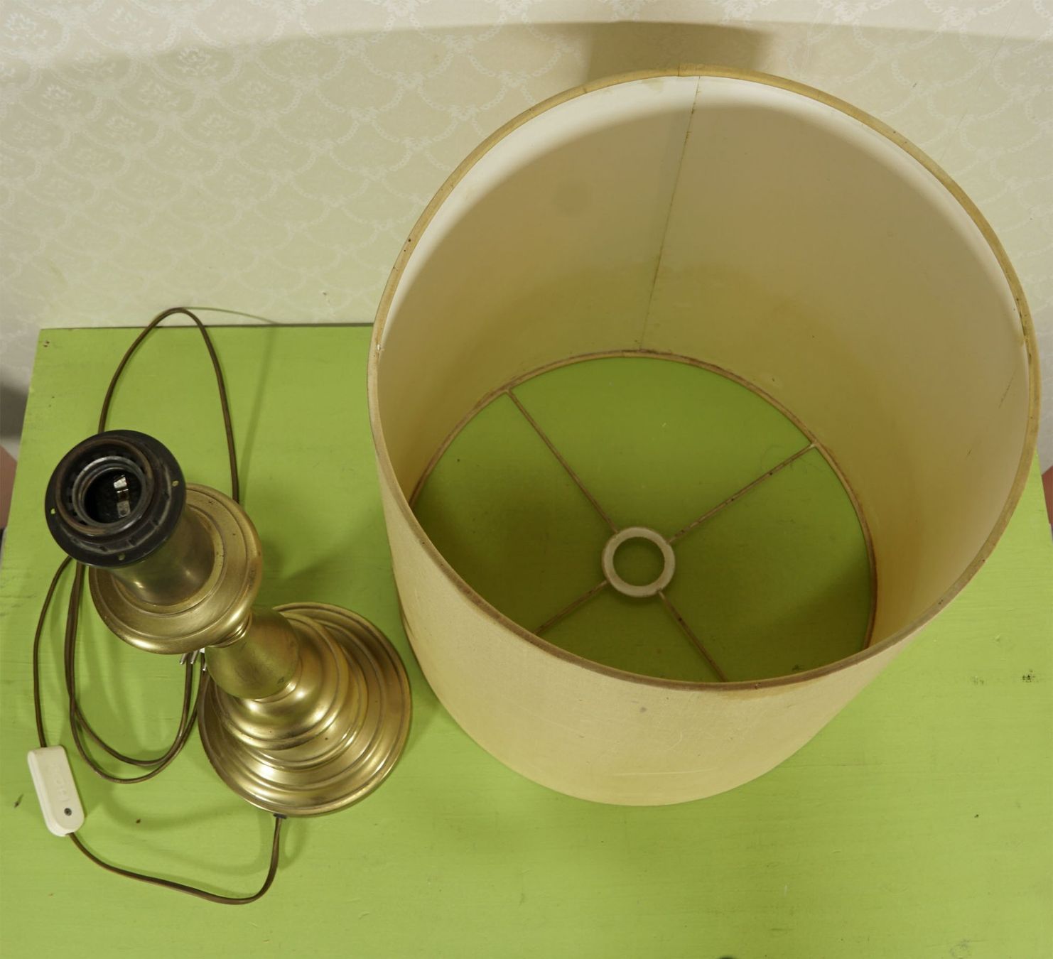 Belux Lampade: grosse Belux Messing Tischlampe - Stehlampe – Usato da Meggen venduto da Trouvaillen 7