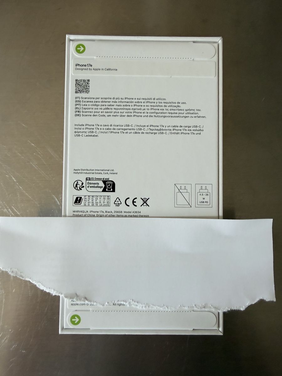 Apple Telefoni cellulari / Smartphones: iPhone 17e 256gb Neu – Nuovo e nell'imballaggio originale da Mühleberg venduto da Fifty8ch 1