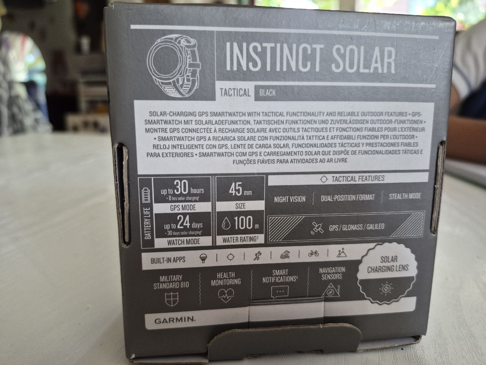 Garmin Smartwatch: Garmin Instinct Solar Tactical Smartwatch Black – D'occasion à Basel par Jaby999 7