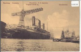 Hamburg - Rosshafen, Riesenkran, Getreideheber