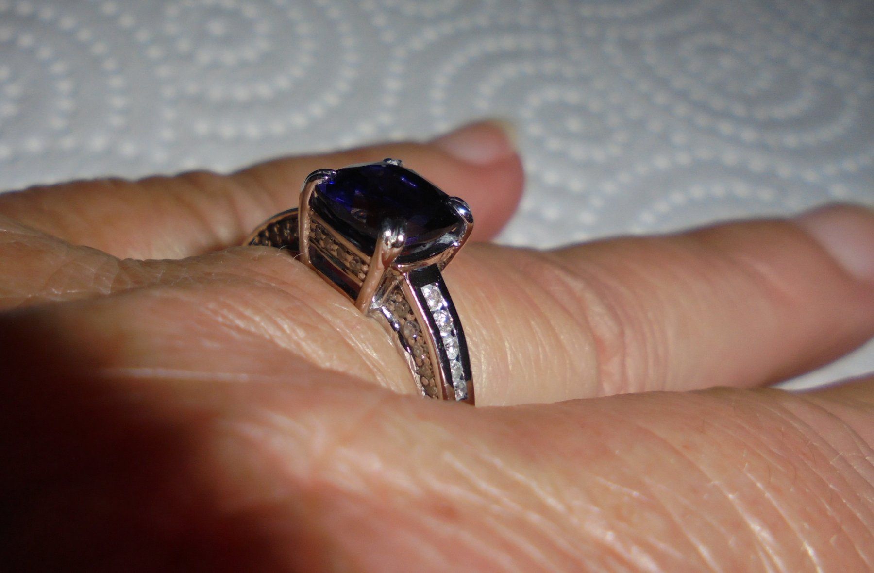 Ringe: Echtschmuck: Ceylon-Iolith-Silberring 17/53 – Neu (gemäss Beschreibung) aus Zuchwil von maumauchi 5
