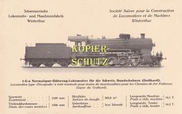 SBB-Dampflokomotive (Güterzug, Gotthard-Linie) /az