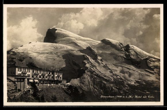 Cartoline postali: AK Stans, Stanserhorn, Hotel und Titlis – Usato da Berlin venduto da bartko-reher