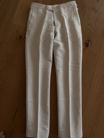 Herren Hose beige Grösse 44/46 Tessuti Sondrio SUITSUPPLY