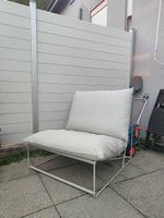 Fauteuil de jardin IKEA HAVSTEN blanc avec coussins