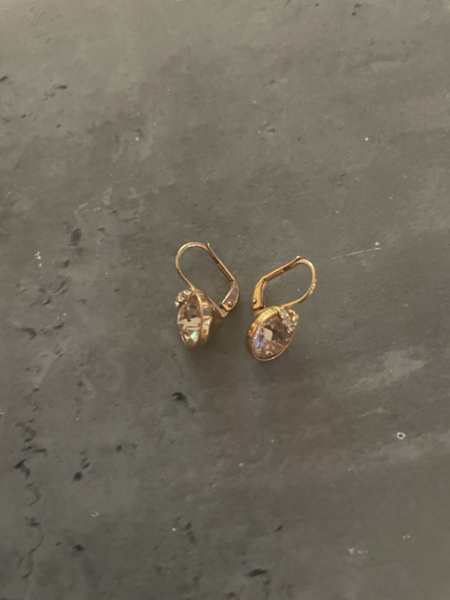 Swarovski Boucles d'oreille: Ohrringe Goldfarben mit Stein – D'occasion à Bottmingen par fil_v85m