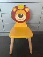 Kinderstuhl Löwe aus Holz, von Weizenkorn, neu