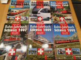 6x Bahn-Jahrbuch Schweiz 2004-2009, Edition Lan, Komplett!