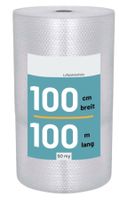 1x Rolle Luftpolsterfolie Breite 100cm x Länge 100m / 50my