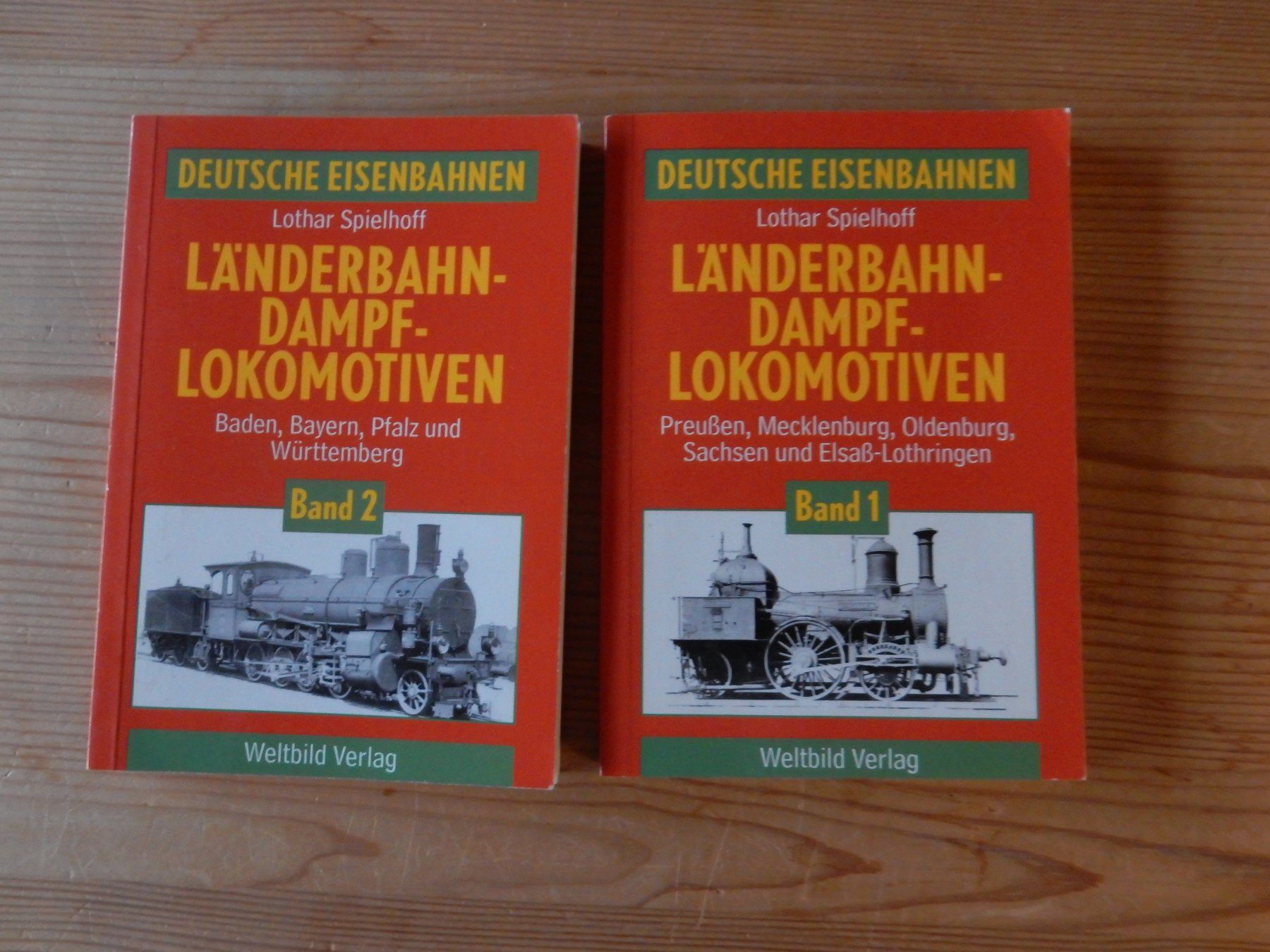 Libri: 2x Länderbahn-Dampflokomotiven Lothar Spielhoff Weltbild – Usato da Jona venduto da JOberg_25 2