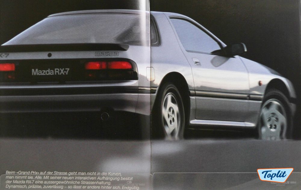 NEUWAGEN PROSPEKT - MAZDA - RX7 - TYP FC3S - AB 02.1986 - D (Gebraucht ...
