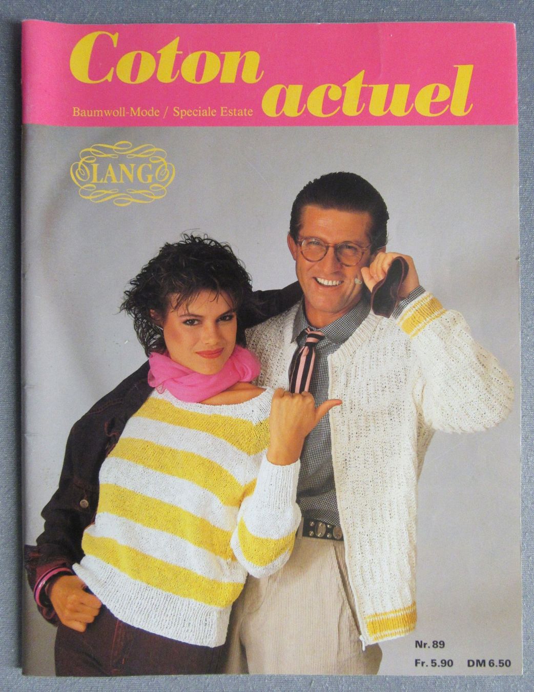 Zeitschriften & Magazine: Strickheft Lang - Coton actuel - Baumwoll-Mode – Gebraucht aus Auenstein von Padabimbim