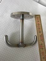 Chromstahl Doppel Haken massive Handarbeit