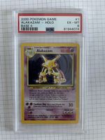 Pokemon Simsala / Alakazam Holo Base Set 2 PSA 6