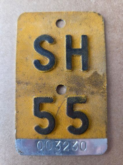 Sachs Ecriteaux: Velonummer SH 55 Mofanummer plaque Mofa – D'occasion à Schenkon par Uhu007