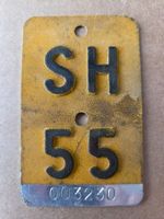Velonummer SH 55 Mofanummer plaque Mofa