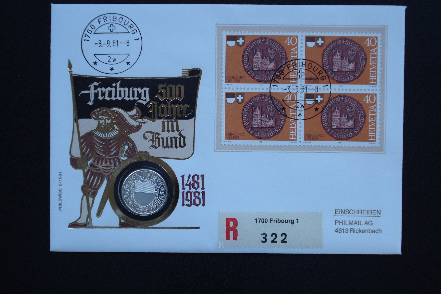 Medaillen: Silber Numis-Briefe Kantos-Jubiläum – Neu (gemäss Beschreibung) aus Bösingen von mabo112 2