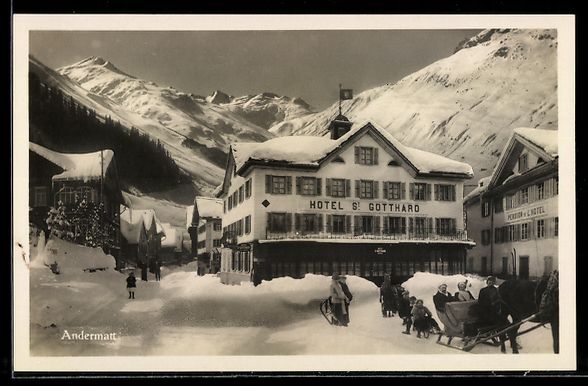 Cartes postales: Andermatt, Hotel St Gotthard und verschn – D'occasion à Berlin par bartko-reher