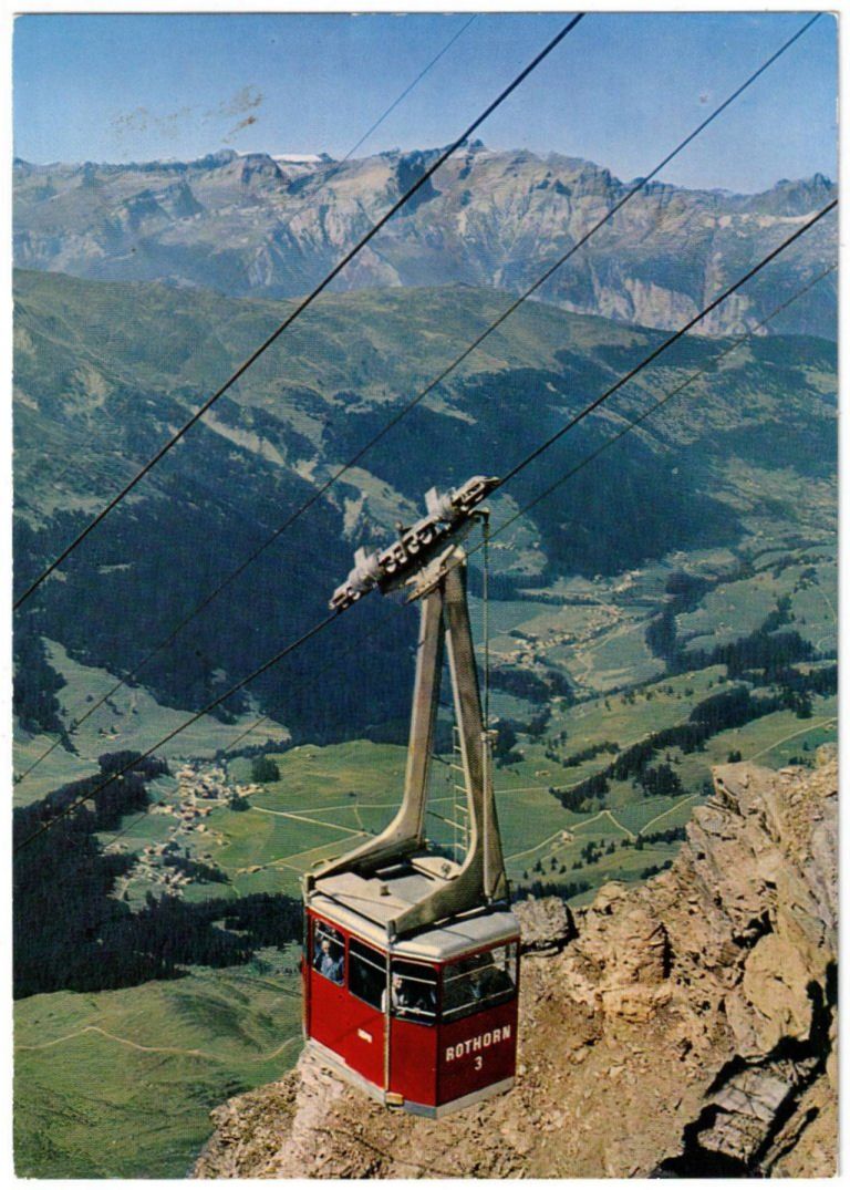 Cartoline postali: Lenzerheide - Luftseilbahn Rothorn 2te Sektion – Usato da Binningen venduto da Mountainrider