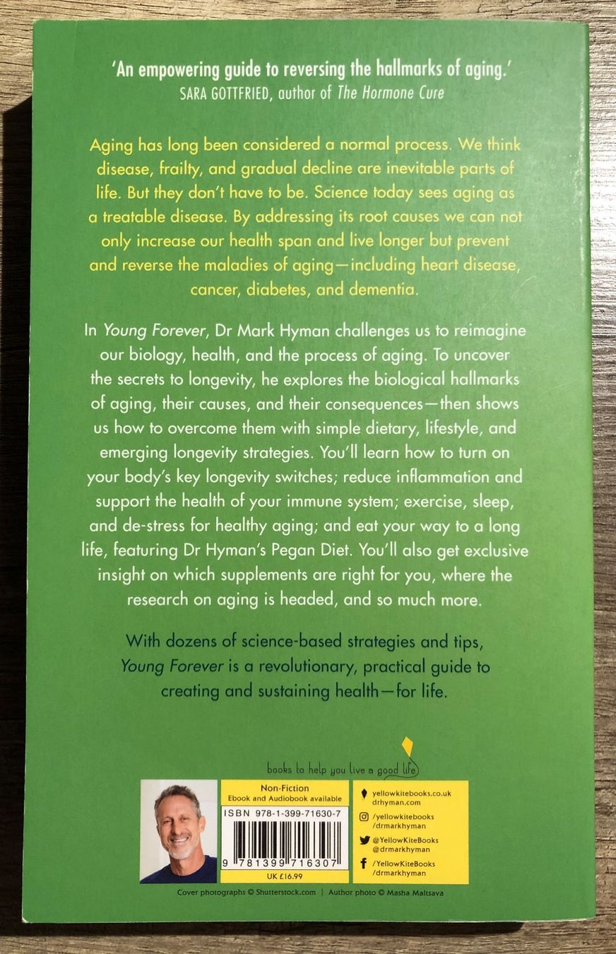 Libri: Young Forever - Dr Mark Hyman – Usato da Kappel SO venduto da Fabruzzi 1