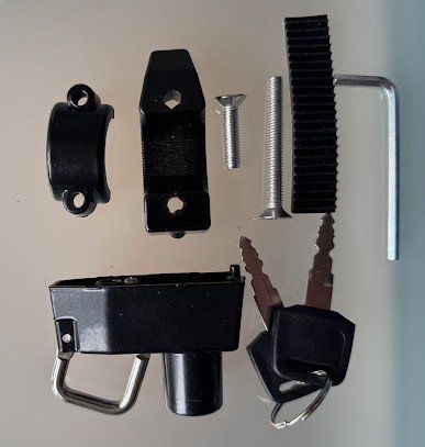 Schlösser: Helm Sichern am Velo / Töff Diebstalsicher Abschliessen – Neu und originalverpackt aus Neuenkirch von JCQ 8