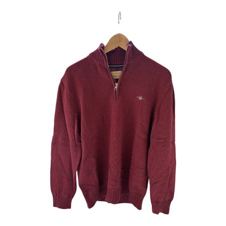 Pull à zip GANT bordeaux