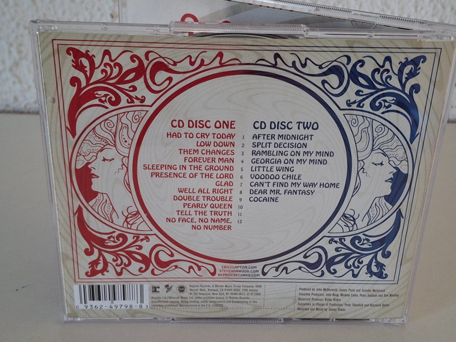 CD: 2CD Eric Clapton & Steve Winwood -  Live from Madison – Usato da Aarberg venduto da Jackup1 1