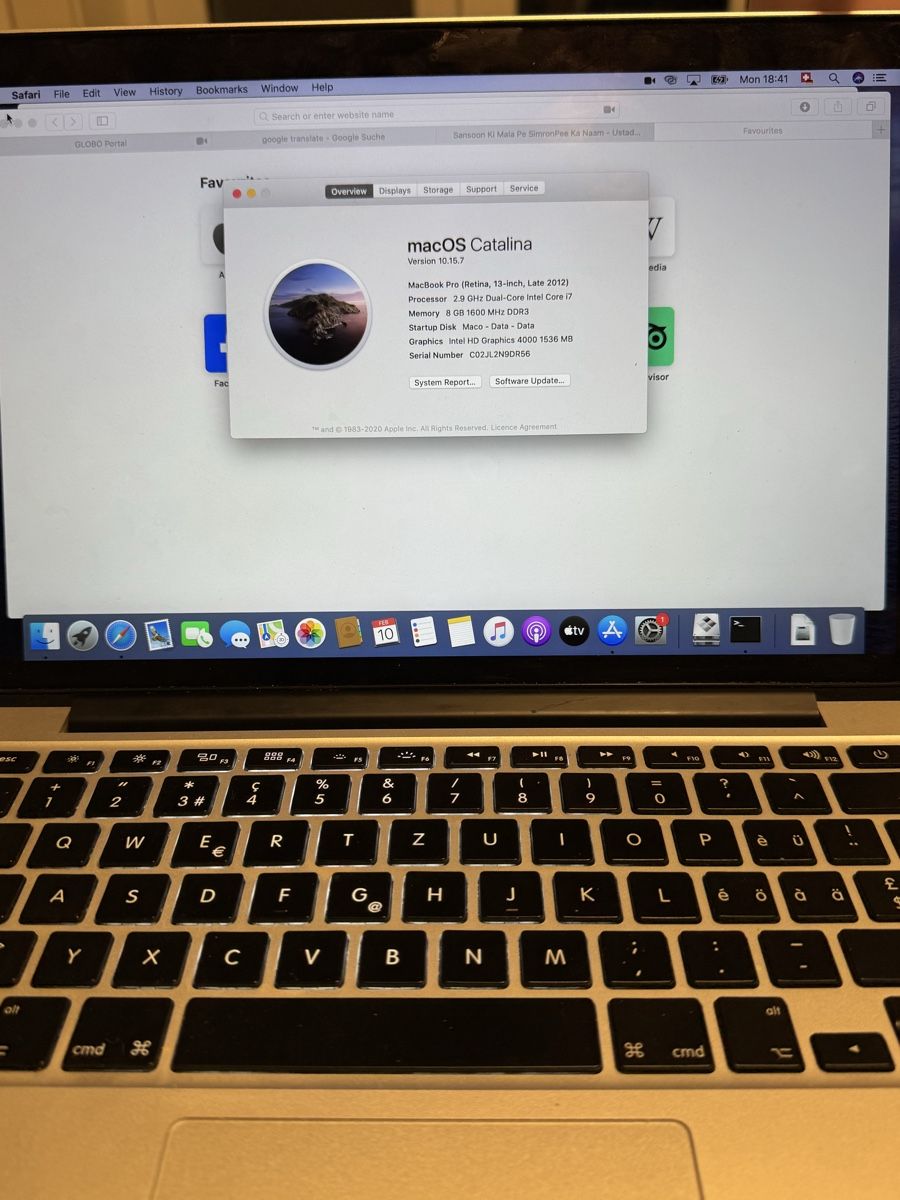 Apple Notebook: MacBook Pro 13 Inch – Usato da St. Gallen venduto da nas_zs7f