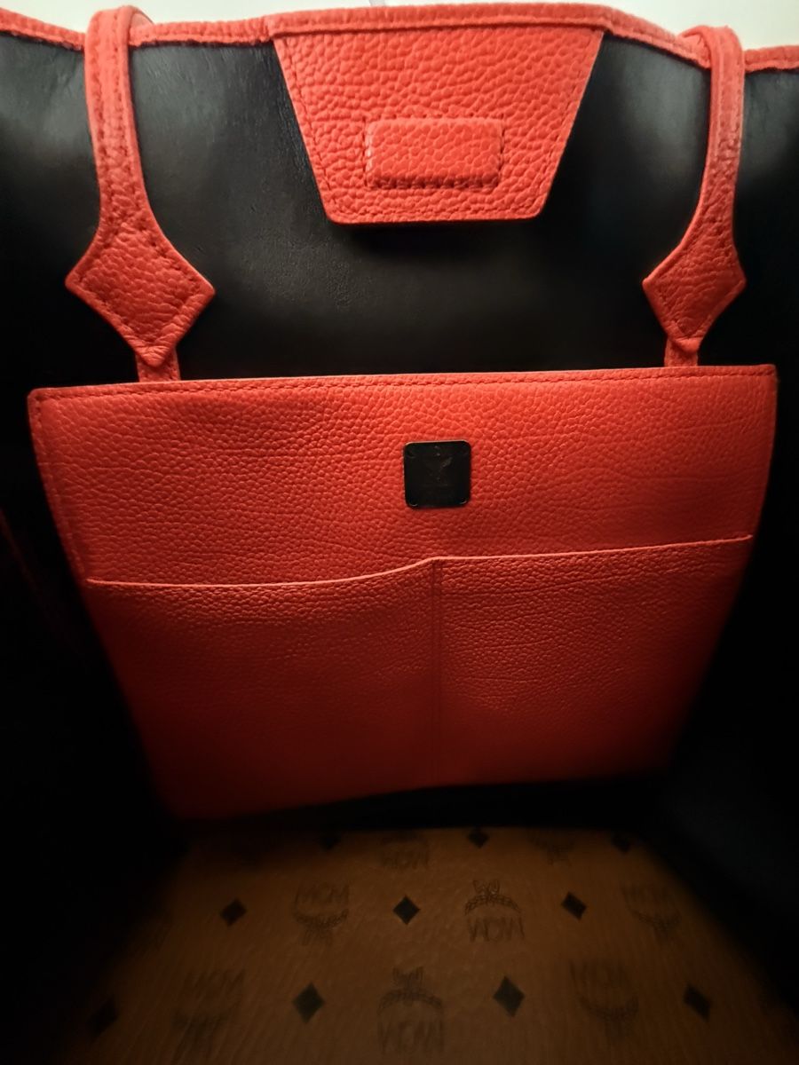 Mcm Borse: MCM Shopper Tote Bag Braun/Orange – Usato da Rorschacherberg venduto da galylea 4
