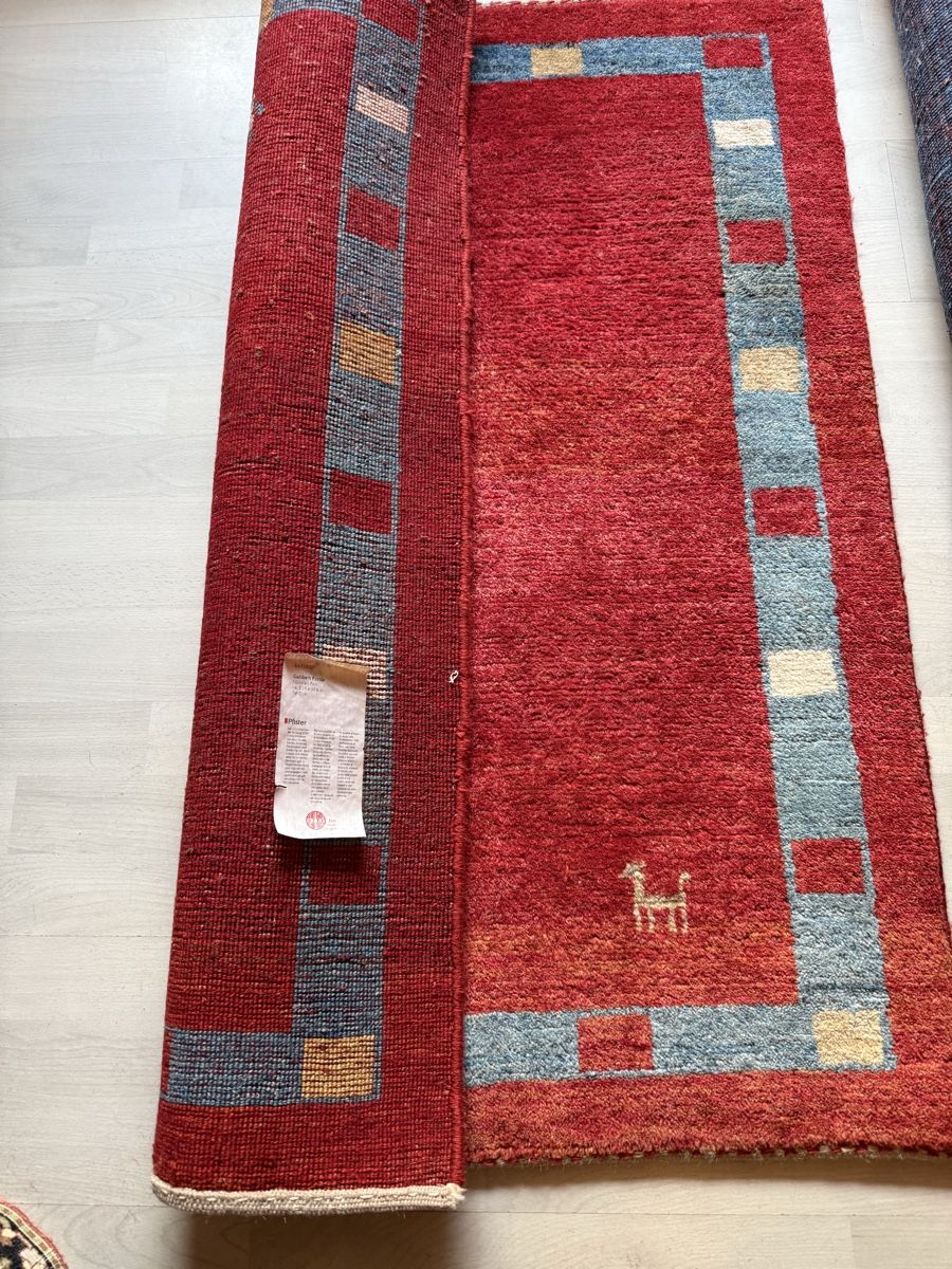 Gabbeh Teppiche: Wunderschöner, handgeknüpfter Orientteppich  Gabbeh111x86.cm – Gebraucht aus Sempach von Star7 3