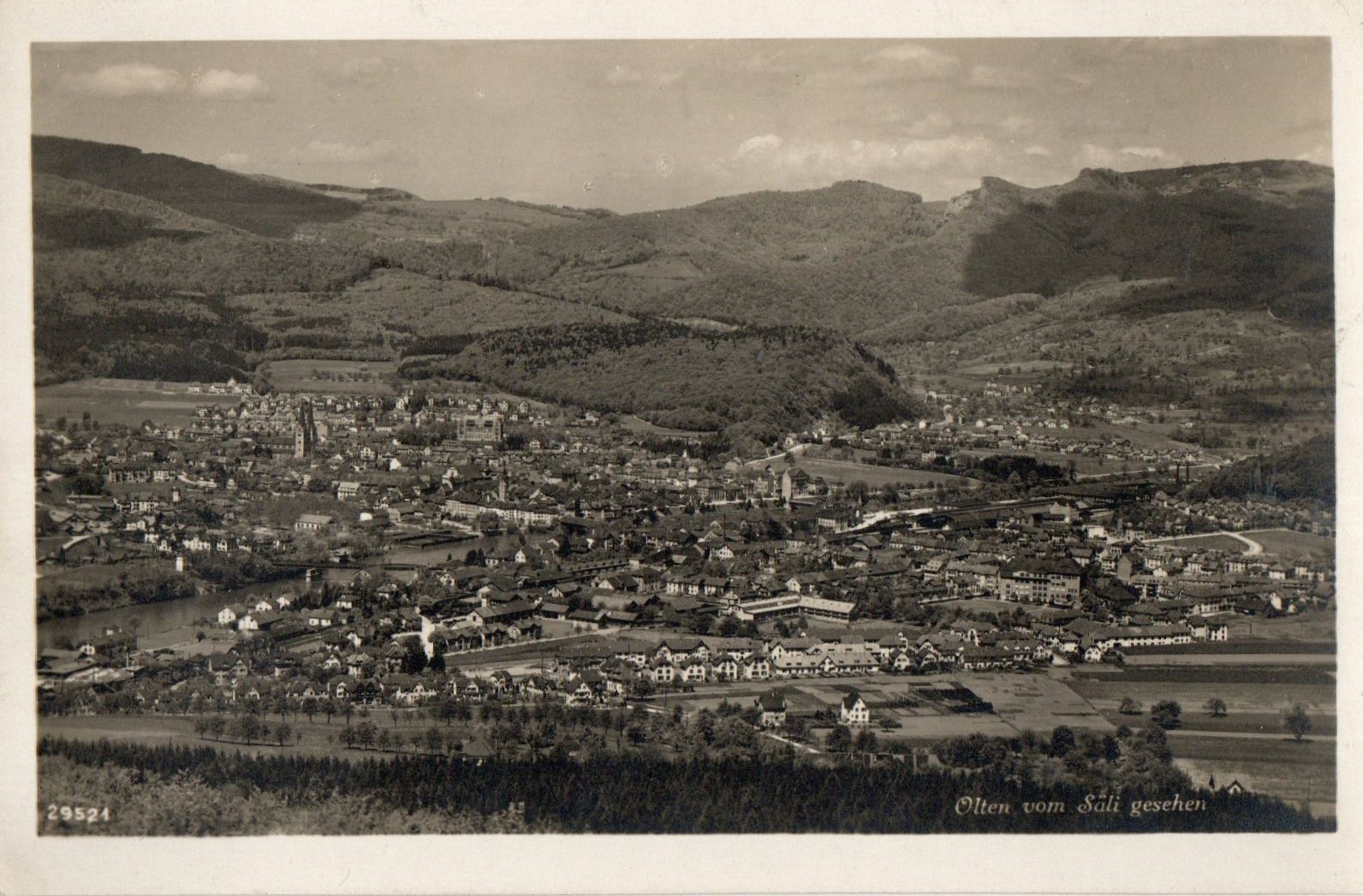 Cartoline postali: Olten vom Säli gesehen – Usato da Melano venduto da pisonsdro